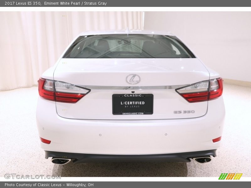 Eminent White Pearl / Stratus Gray 2017 Lexus ES 350