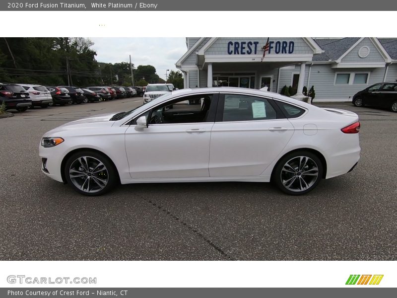 White Platinum / Ebony 2020 Ford Fusion Titanium