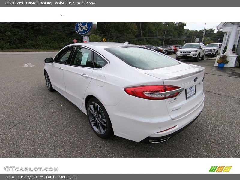 White Platinum / Ebony 2020 Ford Fusion Titanium