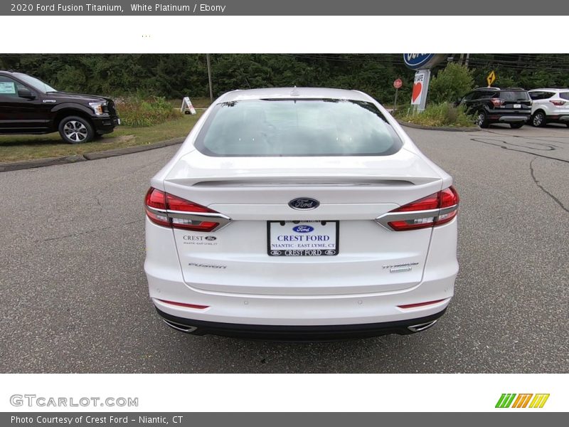 White Platinum / Ebony 2020 Ford Fusion Titanium