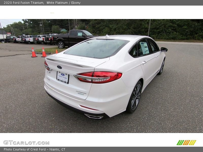 White Platinum / Ebony 2020 Ford Fusion Titanium