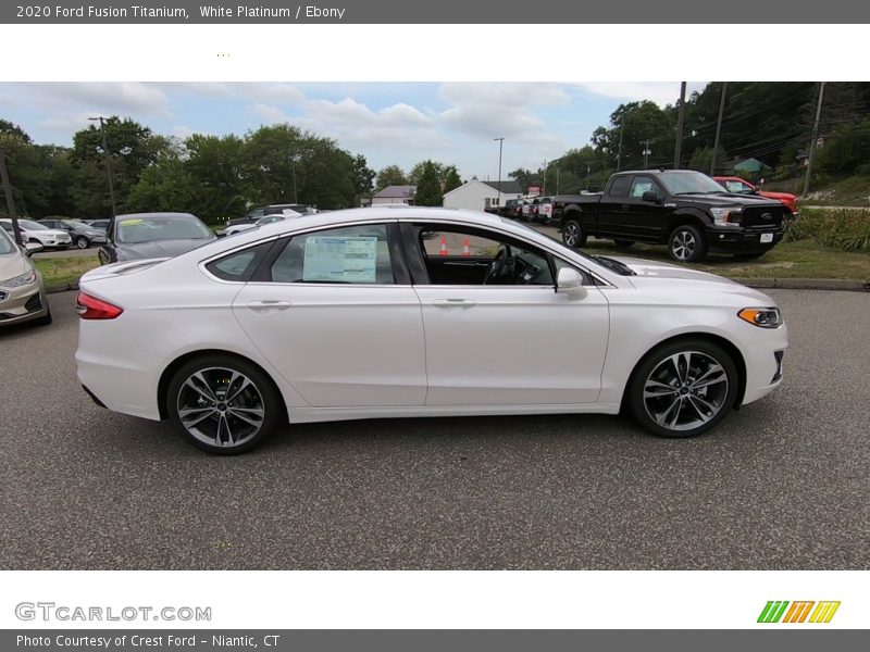 White Platinum / Ebony 2020 Ford Fusion Titanium