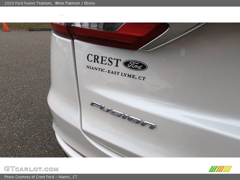 White Platinum / Ebony 2020 Ford Fusion Titanium