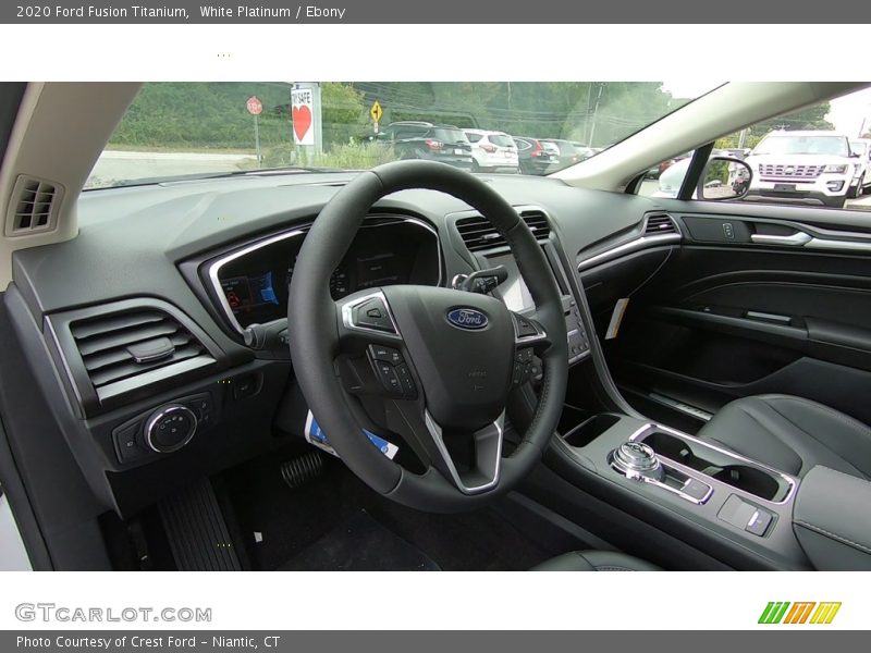 White Platinum / Ebony 2020 Ford Fusion Titanium