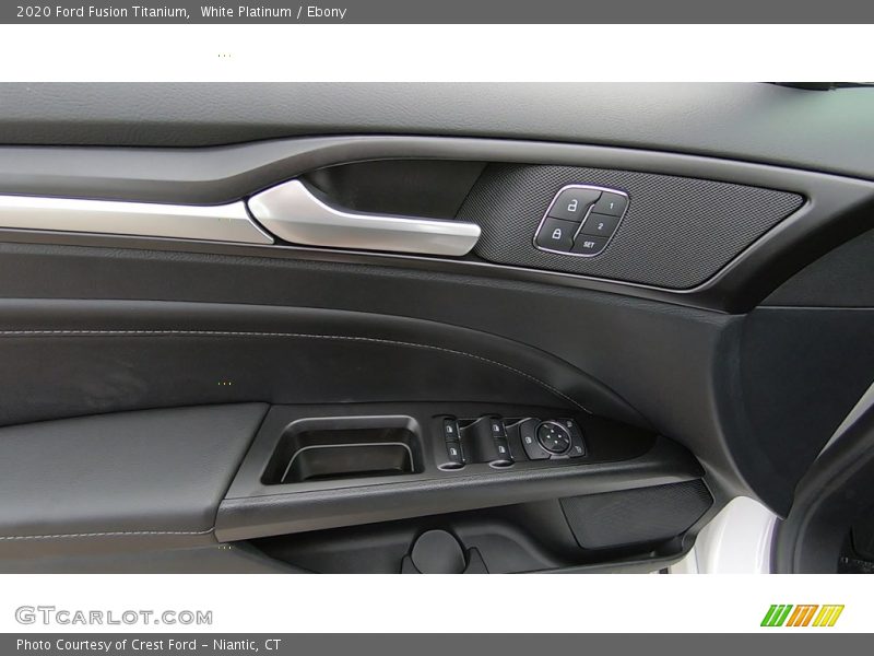 White Platinum / Ebony 2020 Ford Fusion Titanium