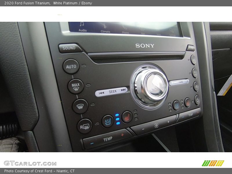 White Platinum / Ebony 2020 Ford Fusion Titanium