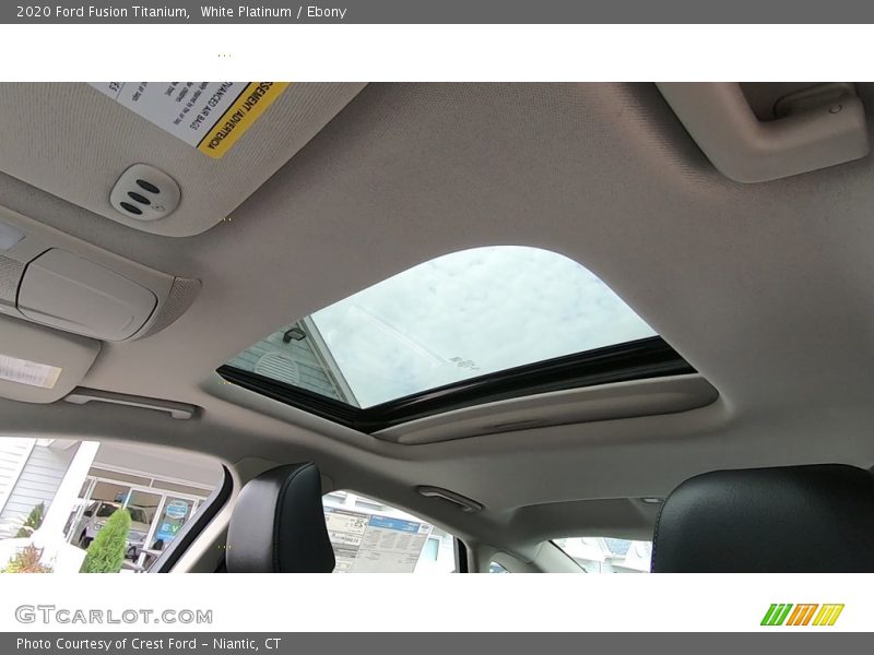 White Platinum / Ebony 2020 Ford Fusion Titanium
