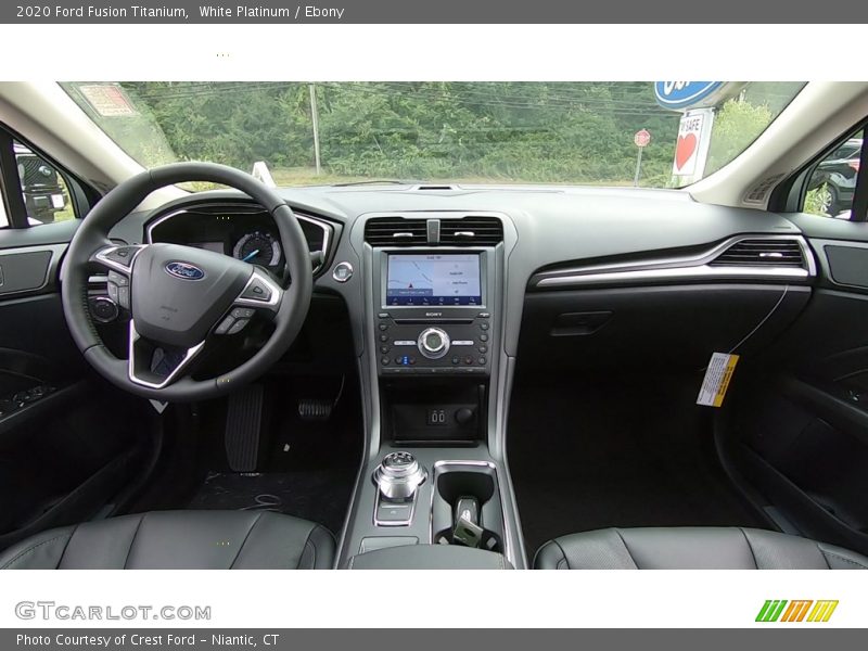 White Platinum / Ebony 2020 Ford Fusion Titanium