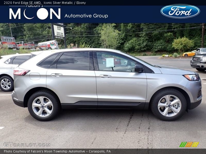 Iconic Silver Metallic / Ebony 2020 Ford Edge SE AWD