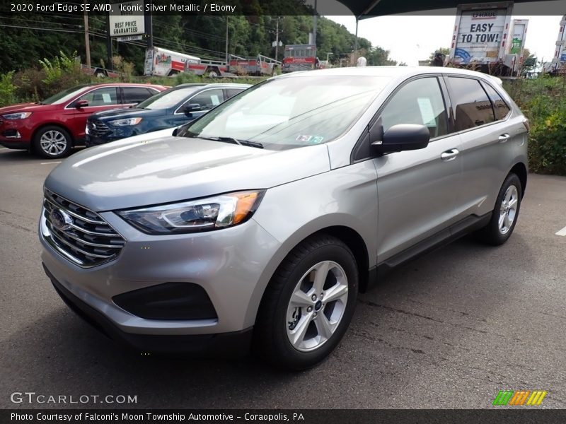 Iconic Silver Metallic / Ebony 2020 Ford Edge SE AWD