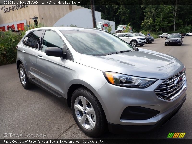 Iconic Silver Metallic / Ebony 2020 Ford Edge SE AWD