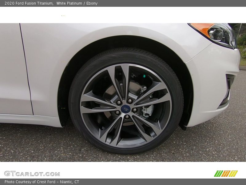 White Platinum / Ebony 2020 Ford Fusion Titanium