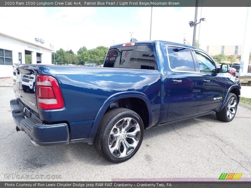 Patriot Blue Pearl / Light Frost Beige/Mountain Brown 2020 Ram 1500 Longhorn Crew Cab 4x4