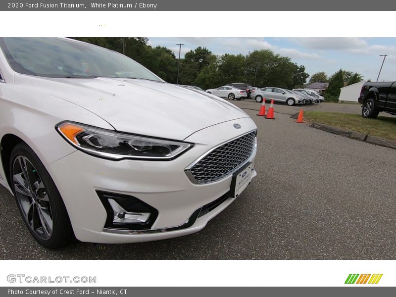 White Platinum / Ebony 2020 Ford Fusion Titanium