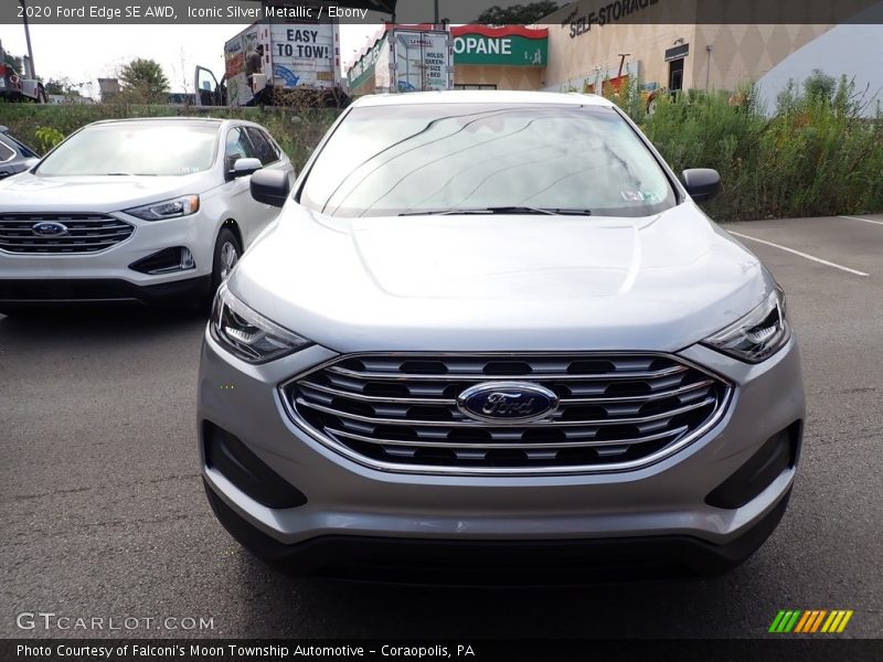 Iconic Silver Metallic / Ebony 2020 Ford Edge SE AWD