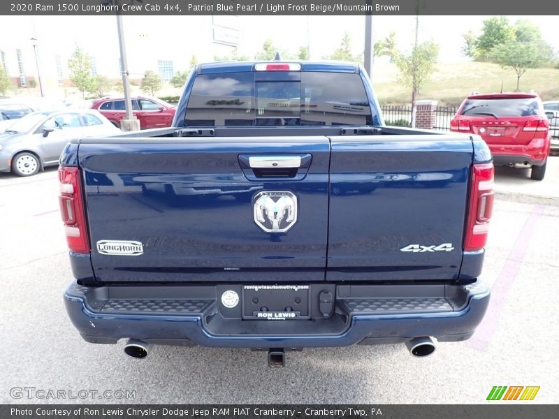 Patriot Blue Pearl / Light Frost Beige/Mountain Brown 2020 Ram 1500 Longhorn Crew Cab 4x4
