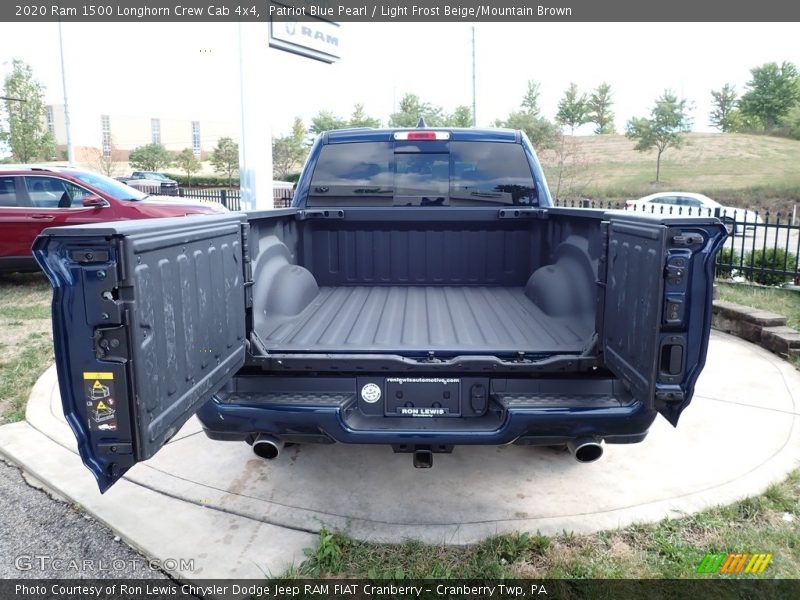 Patriot Blue Pearl / Light Frost Beige/Mountain Brown 2020 Ram 1500 Longhorn Crew Cab 4x4