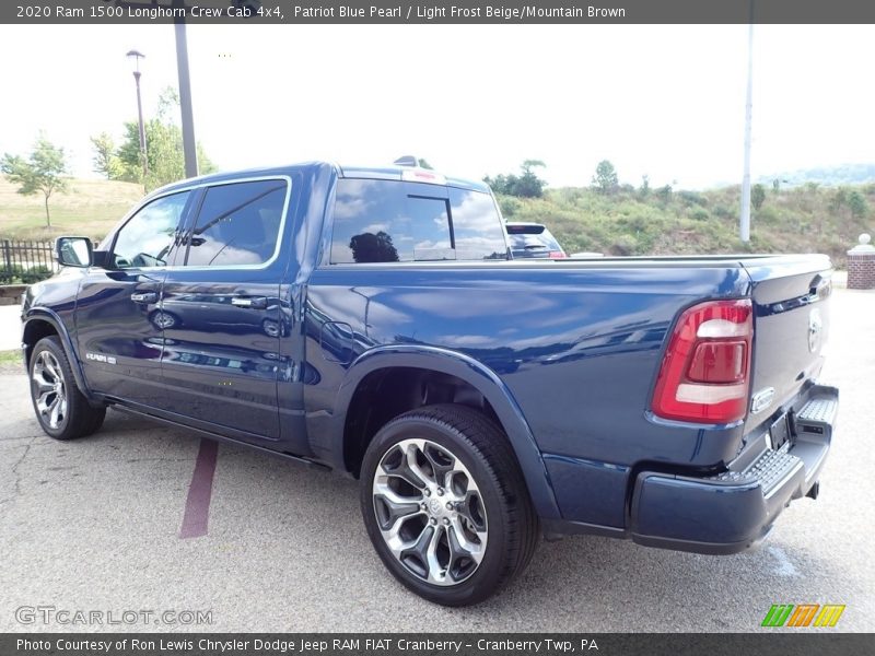 Patriot Blue Pearl / Light Frost Beige/Mountain Brown 2020 Ram 1500 Longhorn Crew Cab 4x4