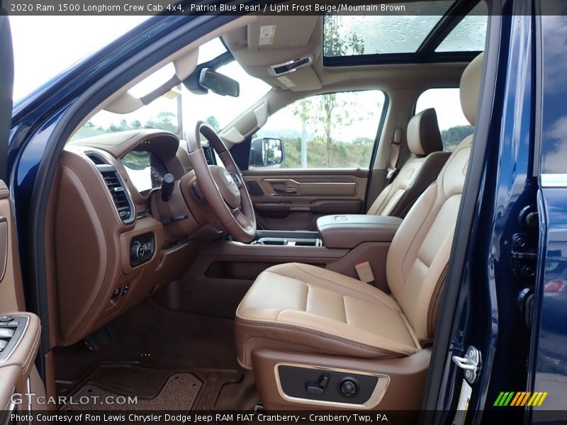 Patriot Blue Pearl / Light Frost Beige/Mountain Brown 2020 Ram 1500 Longhorn Crew Cab 4x4