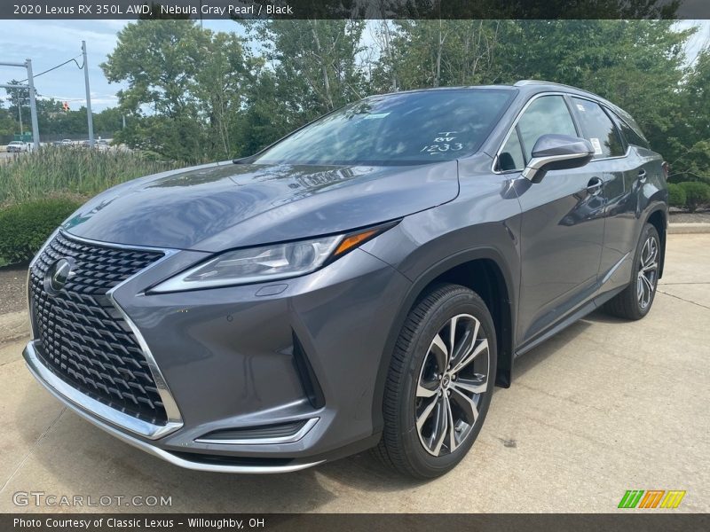 Nebula Gray Pearl / Black 2020 Lexus RX 350L AWD