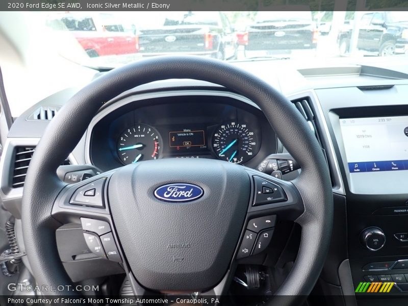 Iconic Silver Metallic / Ebony 2020 Ford Edge SE AWD