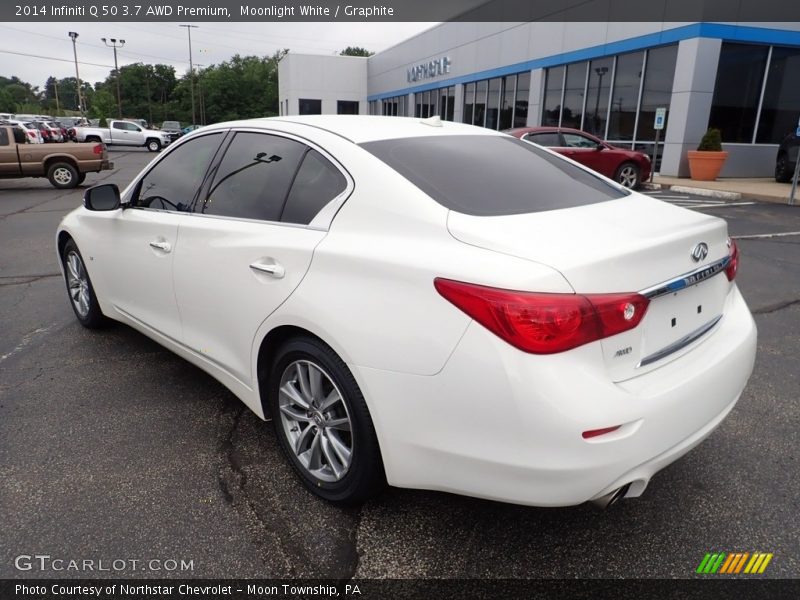 Moonlight White / Graphite 2014 Infiniti Q 50 3.7 AWD Premium
