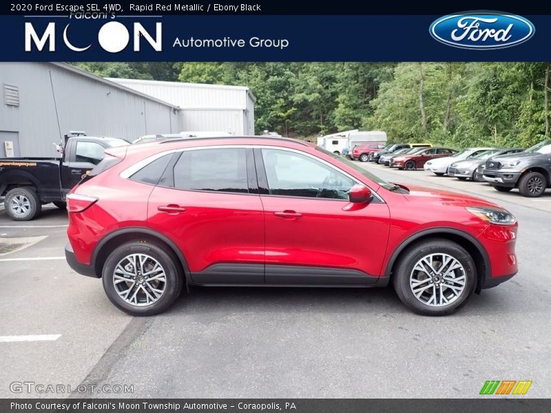 Rapid Red Metallic / Ebony Black 2020 Ford Escape SEL 4WD