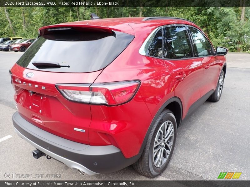 Rapid Red Metallic / Ebony Black 2020 Ford Escape SEL 4WD