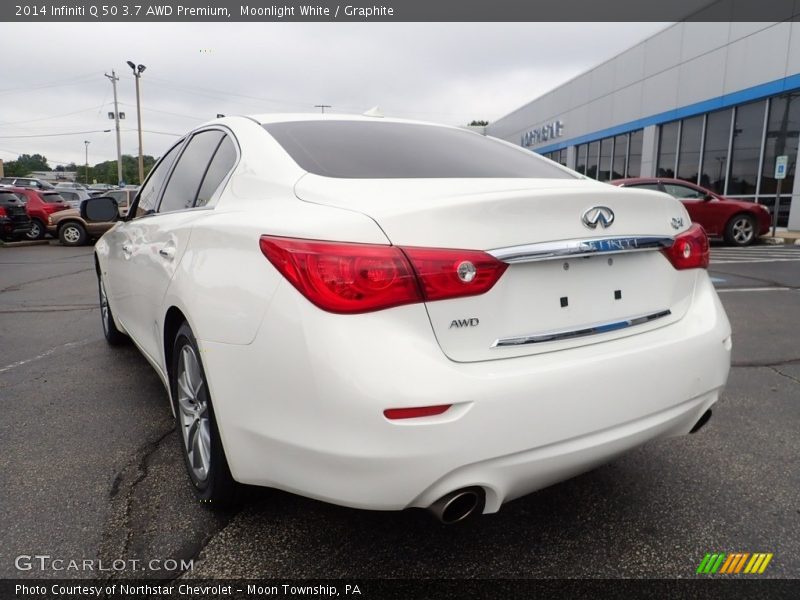 Moonlight White / Graphite 2014 Infiniti Q 50 3.7 AWD Premium