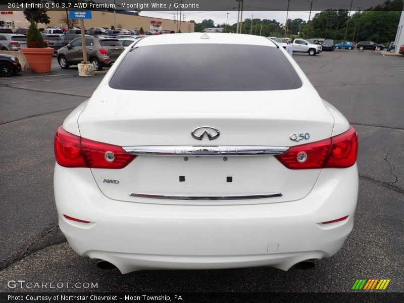 Moonlight White / Graphite 2014 Infiniti Q 50 3.7 AWD Premium