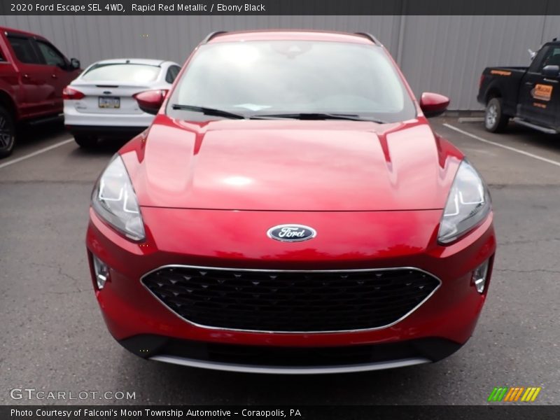 Rapid Red Metallic / Ebony Black 2020 Ford Escape SEL 4WD