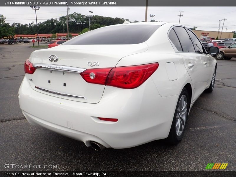 Moonlight White / Graphite 2014 Infiniti Q 50 3.7 AWD Premium