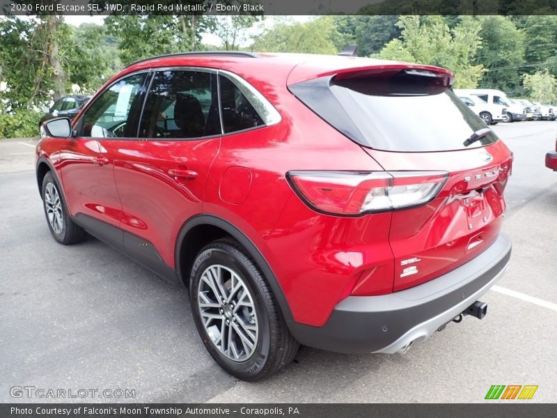 Rapid Red Metallic / Ebony Black 2020 Ford Escape SEL 4WD