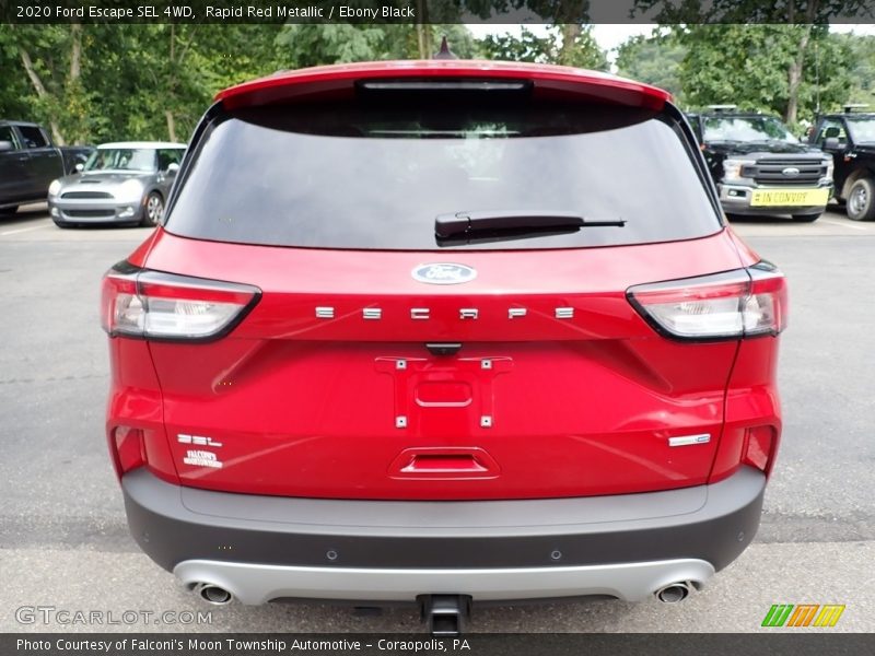 Rapid Red Metallic / Ebony Black 2020 Ford Escape SEL 4WD