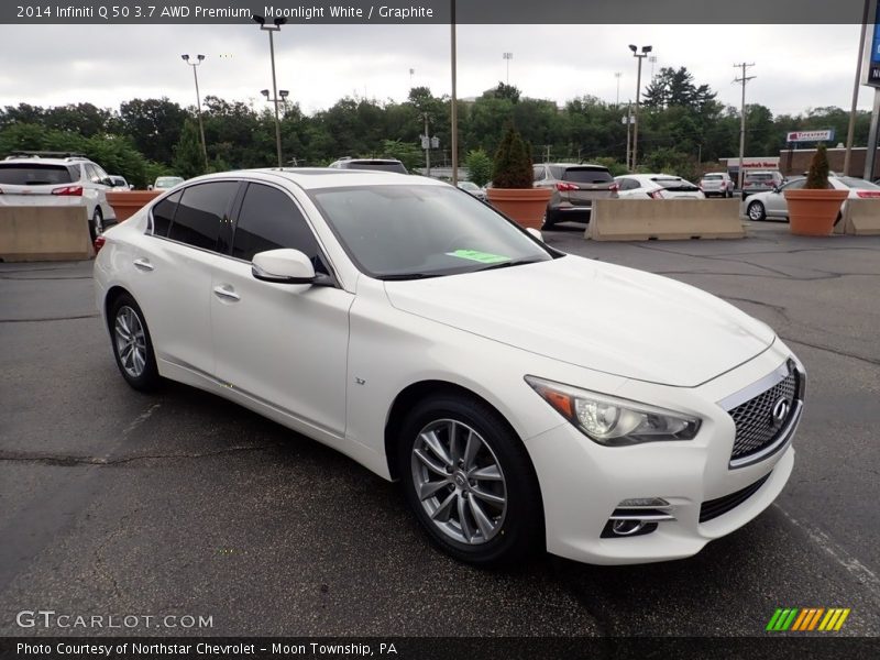 Moonlight White / Graphite 2014 Infiniti Q 50 3.7 AWD Premium