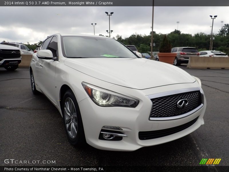 Moonlight White / Graphite 2014 Infiniti Q 50 3.7 AWD Premium