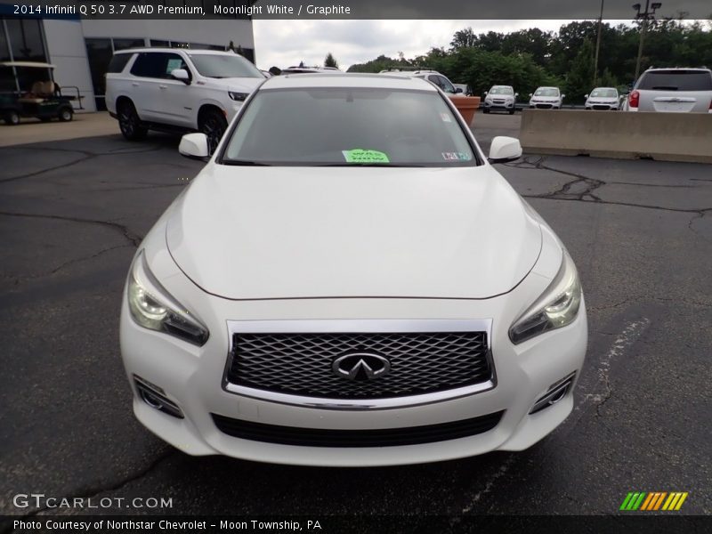 Moonlight White / Graphite 2014 Infiniti Q 50 3.7 AWD Premium