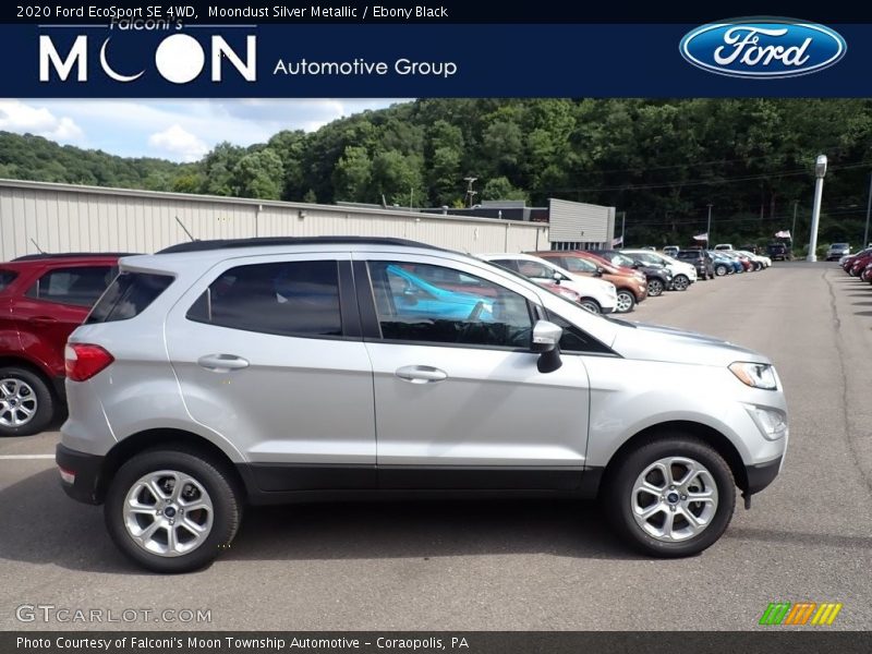 Moondust Silver Metallic / Ebony Black 2020 Ford EcoSport SE 4WD