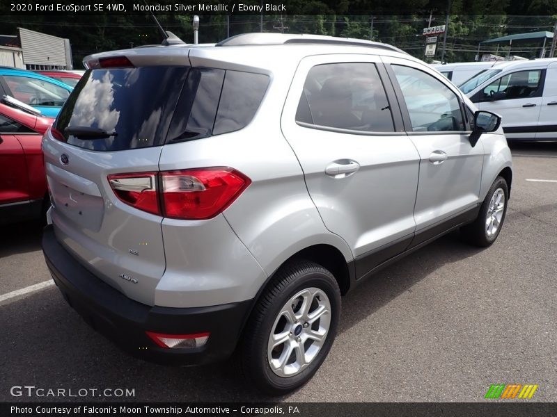Moondust Silver Metallic / Ebony Black 2020 Ford EcoSport SE 4WD