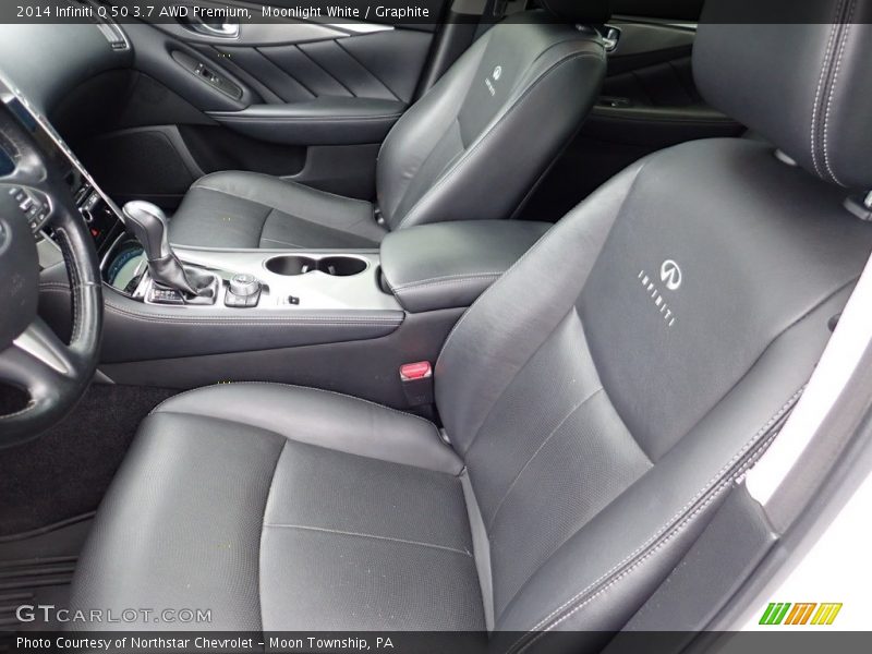 Moonlight White / Graphite 2014 Infiniti Q 50 3.7 AWD Premium