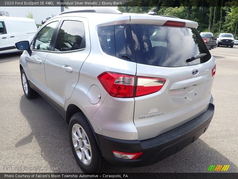 Moondust Silver Metallic / Ebony Black 2020 Ford EcoSport SE 4WD