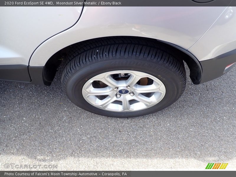 Moondust Silver Metallic / Ebony Black 2020 Ford EcoSport SE 4WD