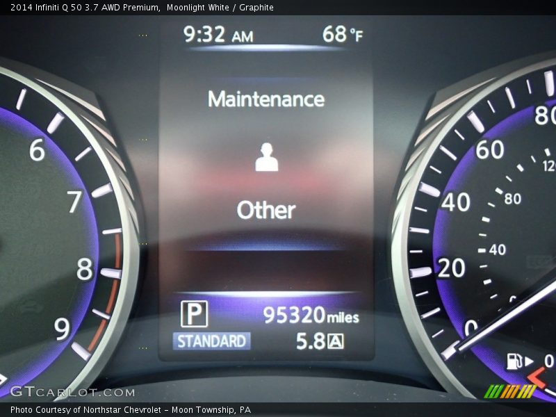 Moonlight White / Graphite 2014 Infiniti Q 50 3.7 AWD Premium