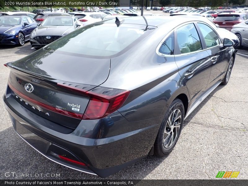 Portofino Gray / Dark Gray 2020 Hyundai Sonata Blue Hybrid