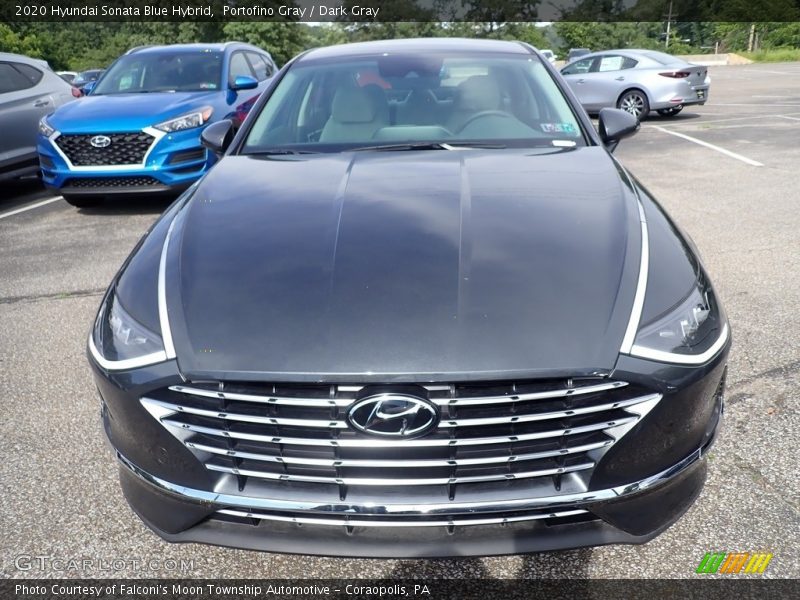 Portofino Gray / Dark Gray 2020 Hyundai Sonata Blue Hybrid