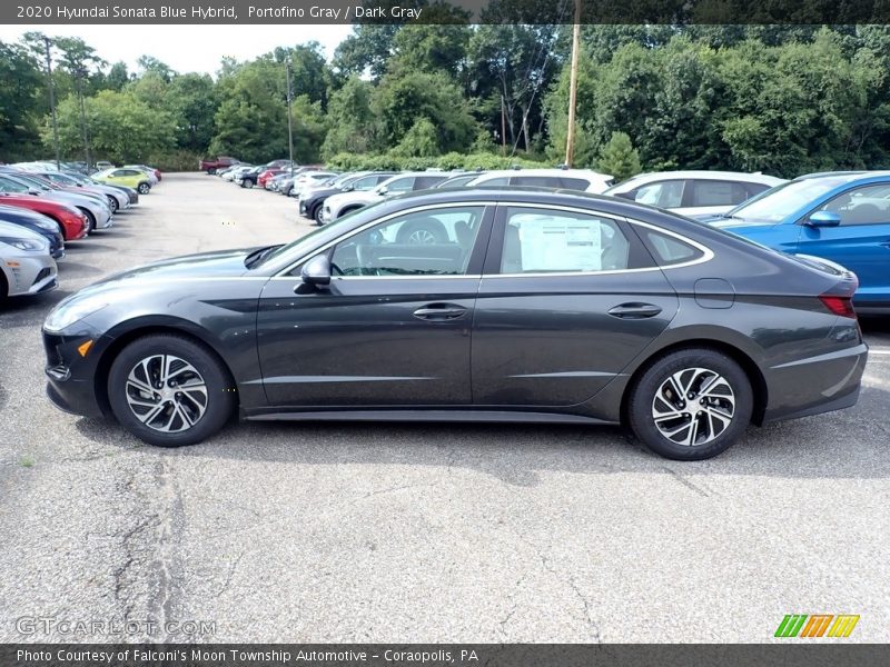 Portofino Gray / Dark Gray 2020 Hyundai Sonata Blue Hybrid