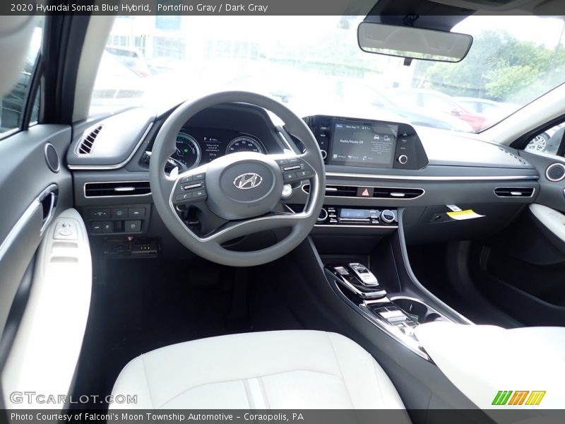  2020 Sonata Blue Hybrid Dark Gray Interior