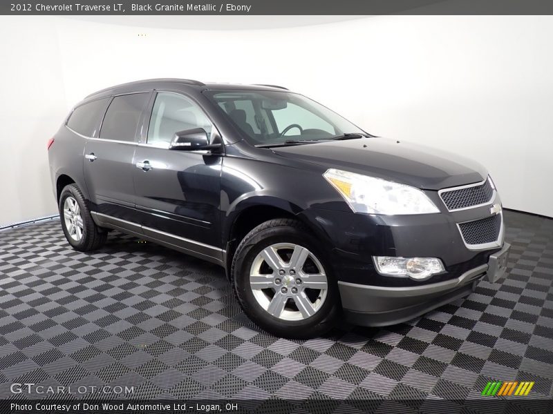 Black Granite Metallic / Ebony 2012 Chevrolet Traverse LT