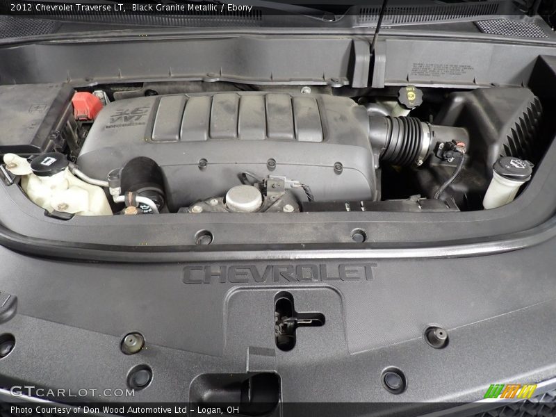 Black Granite Metallic / Ebony 2012 Chevrolet Traverse LT
