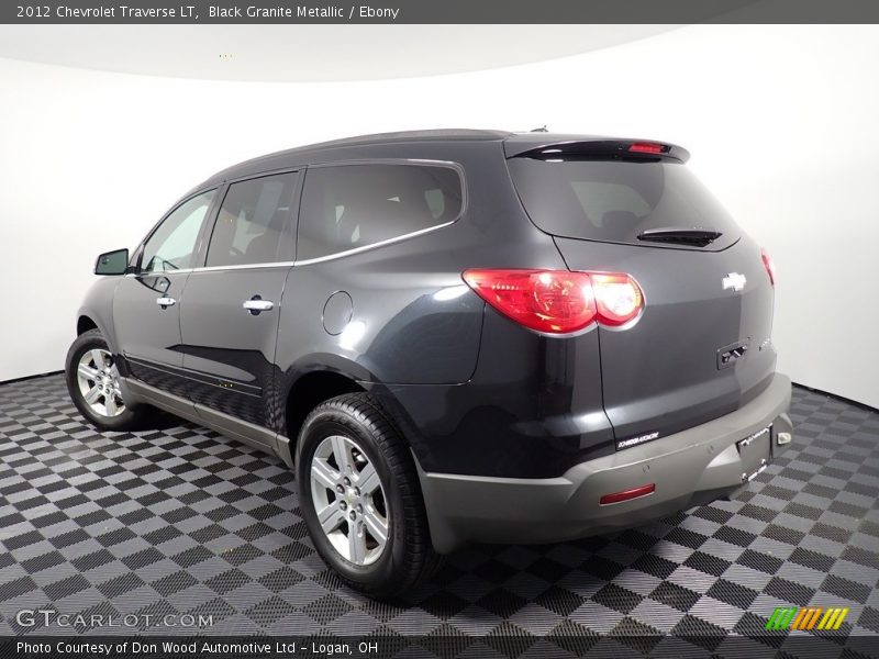 Black Granite Metallic / Ebony 2012 Chevrolet Traverse LT